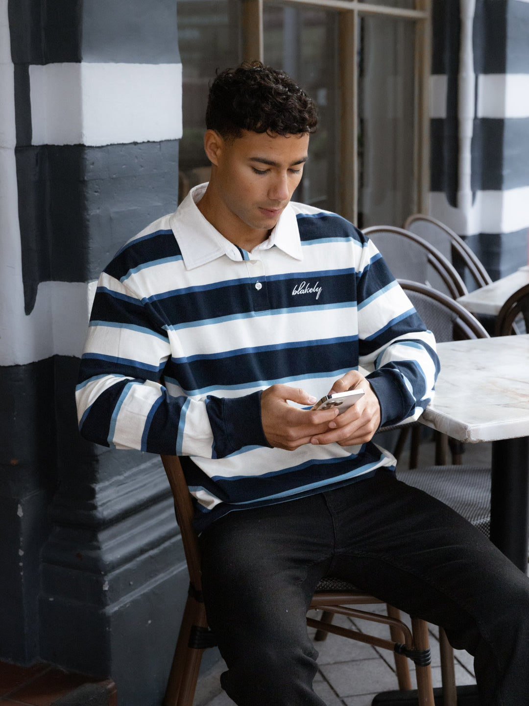 Men's Stanley Stripe Rugby Shirt — Relaxed Cotton Fit