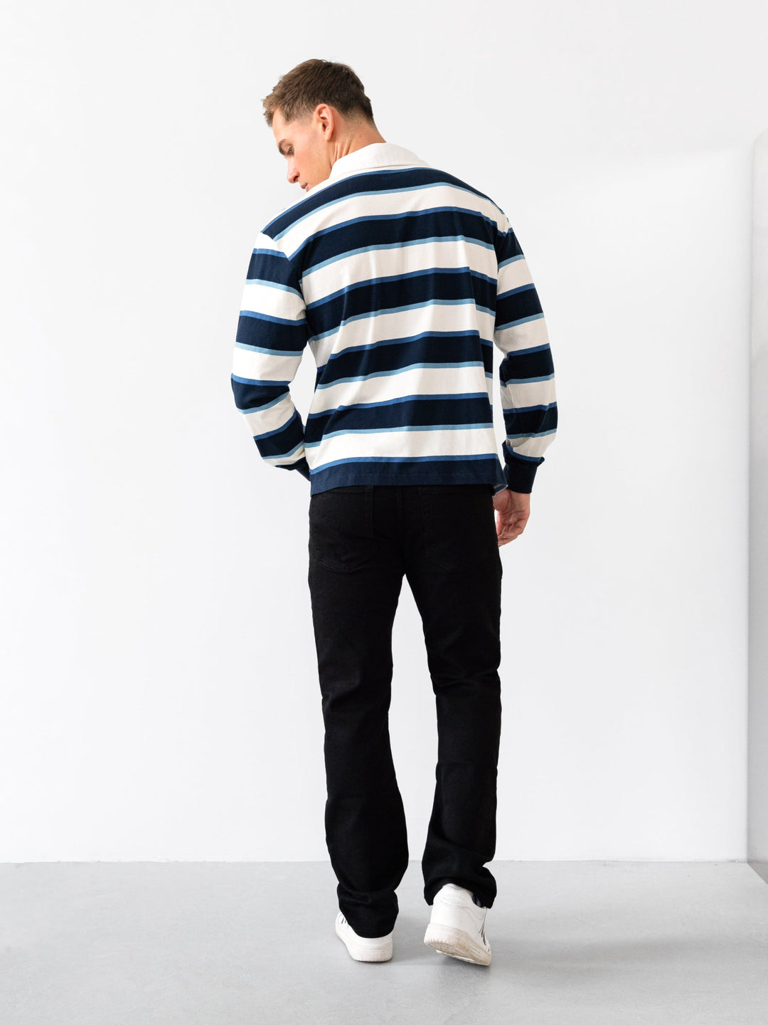 Men's Stanley Stripe Rugby Shirt — Relaxed Cotton Fit