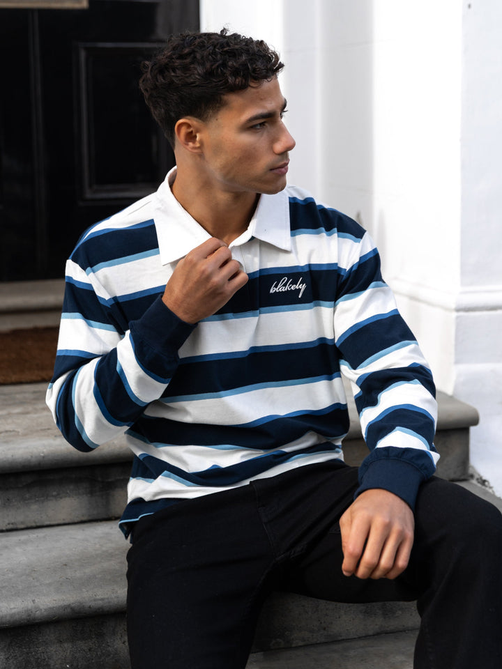 Men's Stanley Stripe Rugby Shirt — Relaxed Cotton Fit