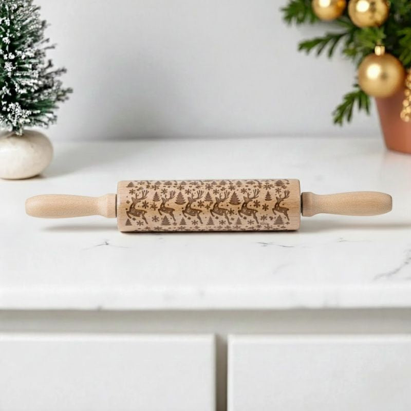 ValoRoll™ Embossed Rolling Pin for Cookies