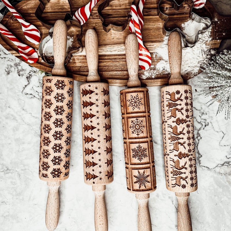 ValoRoll™ Embossed Rolling Pin for Cookies