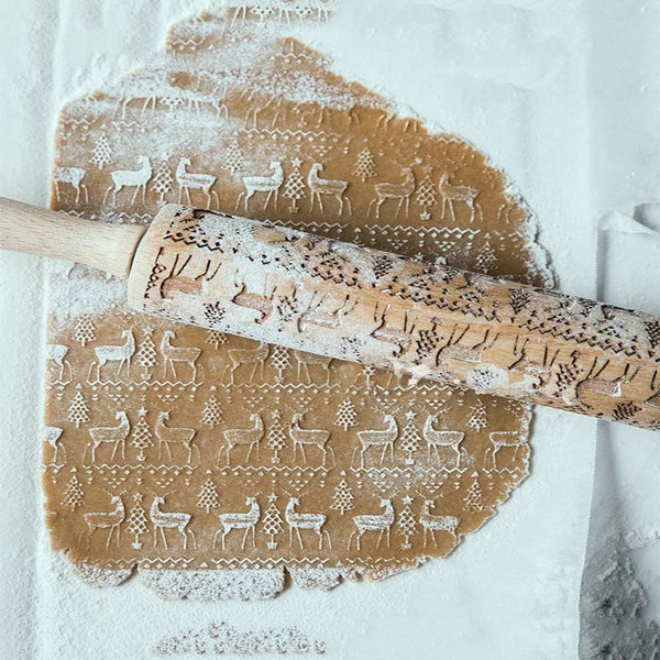 ValoRoll™ Embossed Rolling Pin for Cookies